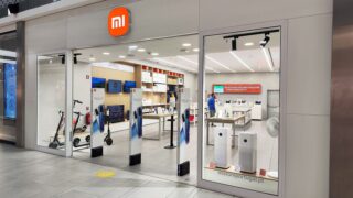 Portekiz'de bir Xiaomi mağazasının vitrini